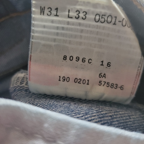 LEVI'S 501 BUTTONFLY JEANS VINTAGE - Picture 5 of 10